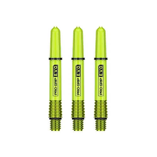 Target Darts Grün Pro Grip Evo Aluminium Dartschäfte Kurz