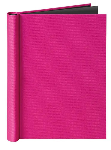 Klemmbinder, Karton, 200 Blatt, pink/pink