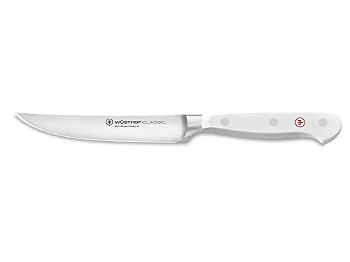 WÜSTHOF Classic White Steakmesser 12 cm – Hochwertiges Fleischmesser