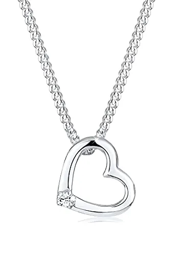 Produktbild Elli Kette mit Herz Anhänger aus 925 Silber