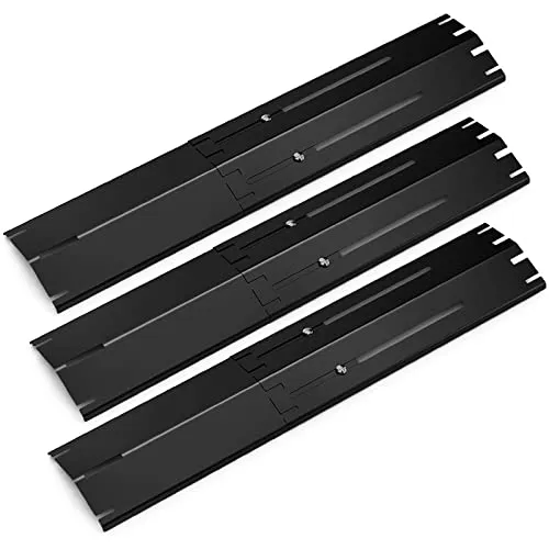Universal Brennerabdeckung,Universal Flammenverteiler,Einstellbar Hitzeschild,Durable Edelstahl Flavorizer Bars Ersatzteile,Hitzzelt für die meisten Gasgrill,einstellbar von 34 cm bis 53,3 cm