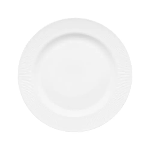 AMBITION Dessertteller weiß Opalglas 17,6 cm Curly Kuchenteller Frühstücksteller Spülmaschine & Mikrowelle