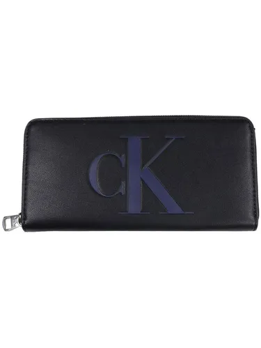 Calvin Klein Jeans Damen Geldbörse Sculpted Zip Around Schwarz