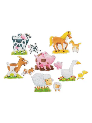 Goki Wooden Jigsaw Puzzle Farm Animals 25 pcs. von goki