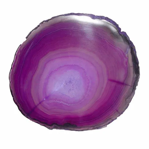Achatscheibe lila schön transparent mittel Länge ca. 70