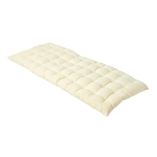 Homescapes Stuhlkissen 2er Bankauflage creme aus 100% Baumwolle