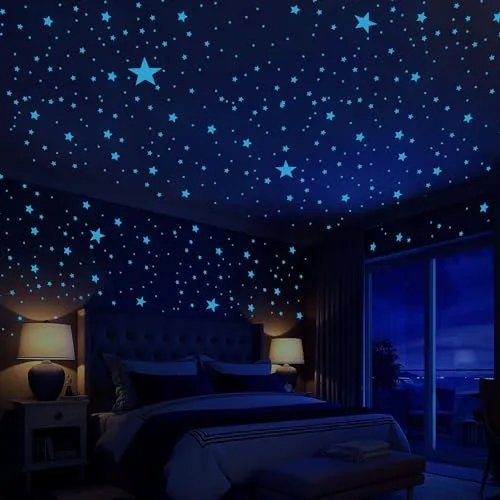 Stücke Leuchtsterne Kinderzimmer Leuchtsterne Selbstklebend Kinderzimmer Wandsticker Sterne Leuchtend Wandtattoo Kinderzimmer Junge Fluoreszierende Wandtattoo für Kinder Schlafzimmer Wohnzimmer 431