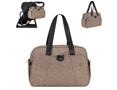 Kikkaboo Wickeltasche Chelsea mit Wickelunterlage in braun von Kikkaboo