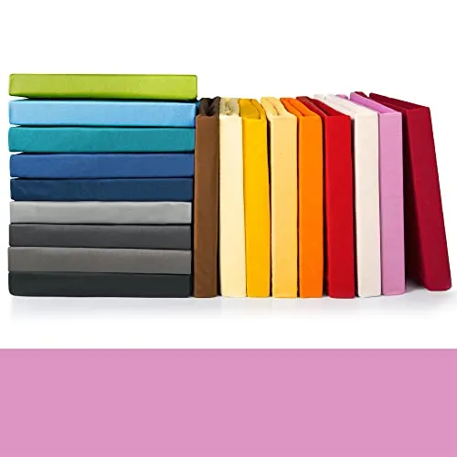 CelinaTex Jade Spannbettlaken 140x200-160x200 cm rosa Microfaser Spannbetttuch Jersey Bettlaken