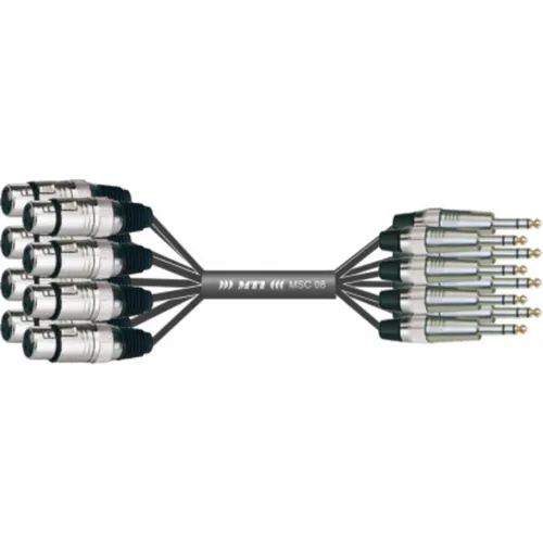 MUSIC STORE Studio Multicore/Eco 8/XLR-Kl. 5m / XLR female > Klinke sym