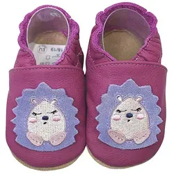 Produktbild HOBEA-Germany Krabbelschuhe Igel lila Krabbelschuh handgefertigt in der EU lila 22-23 EU