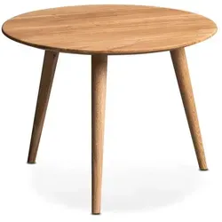 M2 Kollektion Couchtisch Oslo 2 - Eiche, Braun - Beistelltisch aus massivem Wildeichenholz mit geölter Oberfläche, pflegeleicht und ideal für moderne Wohnzimmer. Kompakt und vielseitig einsetzbar, perfekt für kleine Räume oder als Ergänzung zu anderen Möbelstücken.