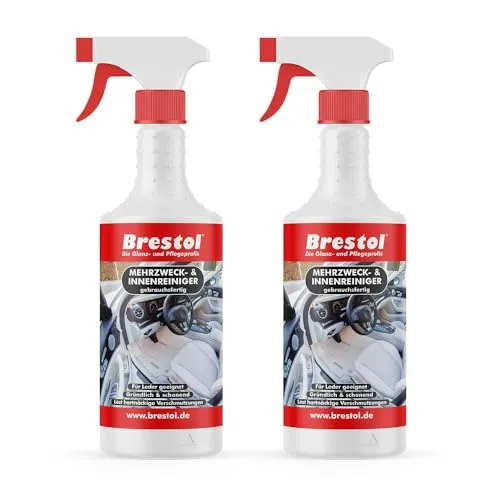 Brestol® Neutralreiniger gebrauchsfertig 2X 750 ml - Vielseitige Reinigung für alle Oberflächen - Effektiv und sparsam – Ideal für die Autopflege - Cockpitreiniger, Mehrzweckreiniger