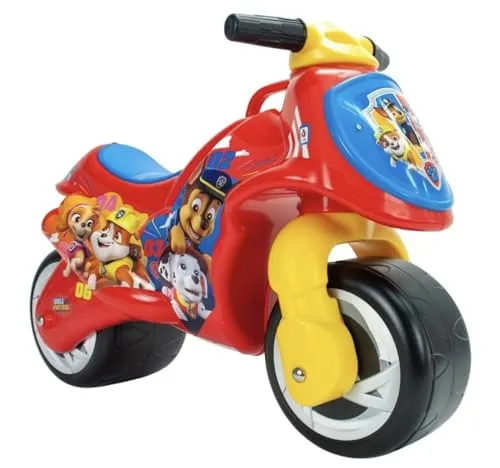 Injusa Laufrad Paw Patrol – Kindermotorrad für Kinder ab 1 Jahr - Kinderfahrzeuge – Ergonomisches Laufrad mit stabilen, breiten Rädern für sicheres Fahren. Ideal für drinnen und draußen, fördert Motorik und Gleichgewicht.