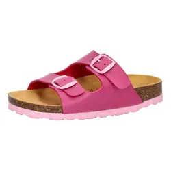 Lico Pantolette Bioline Kids Hausschuh rosa 33 EU - Kinder-Pantoletten in Größe 33, bequem mit Schnallenverschluss und rutschfester Gummisohle, ideal für drinnen und draußen.