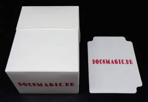 Docsmagic.de Deck Box Full White + Card Divider - Kartenbox Weiss - PKM YGO MTG