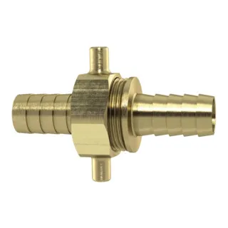 Riegler 3/3 Schlauchverschr., G 1 x 19 mm - Flachdichtend - Sonstige Werkzeuge, robuste Messingkonstruktion für hohe Betriebsdrücke bis 16 bar und Temperaturen bis 100 °C, ideal für zuverlässige Schlauchverbindungen.