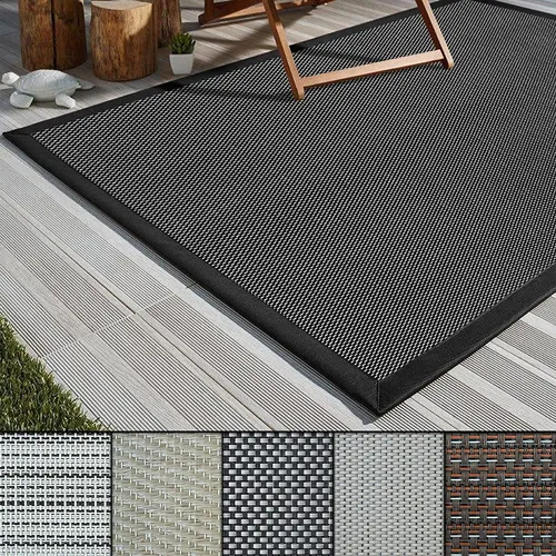 Wetterfester Outdoor-Teppich Lucca 160x230 cm mit Bordüre von Floordirekt