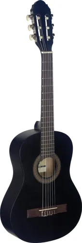 Klassische Gitarre 1/2, schwarz matt von Stagg