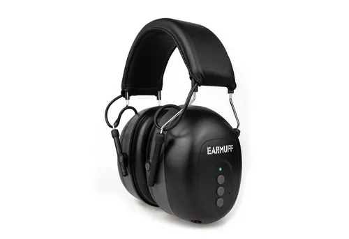 EARMUFF Kapselgehörschutz 31dB Bluetooth/AUX - Gehörschutz mit 31 dB Lärmschutz, ausgestattet mit Bluetooth und AUX für Musikgenuss. Ideal für laute Umgebungen und ab 12 Jahren.