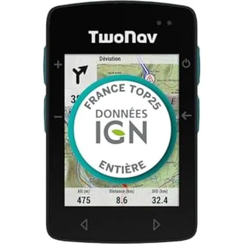 TwoNav Roc mit Frankreich IGN Topo Karten für Mountainbike, Fahrrad und Bikepacking (2.70