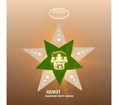 Weigla Dekostern LED Oh Tannenbaum in gelb von Weigla