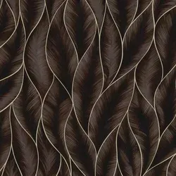 Vliestapete Subtle Blatter Bronze in bronze von Wow