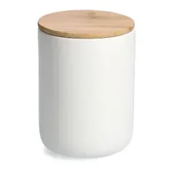 Zeller Vorratsdose mit Bambusdeckel, Steingut 19858 , 1540 ml