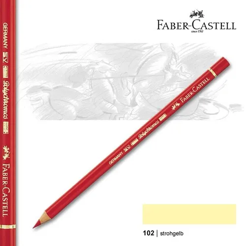 Polychromos 102 - strohgelb Faber-Castell 110102 Künstlerfarbstift