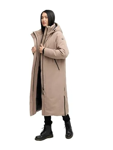 Produktbild Navahoo Damen Mantel mit Rucksackträgern – Warme Winterjacke für eisige Tage