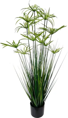Kunstpflanze Zyperngras im Topf, I.GE.A., Höhe 120 cm