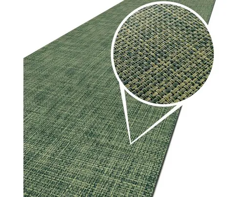 ANRO Küchenläufer Outdoorläufer Teppich Läufermatte TATAMI Rattan Robust Wasserabweisen, Rechteckig, Höhe: 3 mm, Rattanoptik