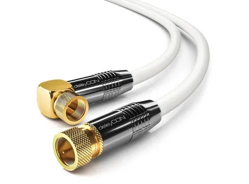 deleyCON deleyCON HDTV SAT Antennenkabel 1,5m Weiß von deleyCON