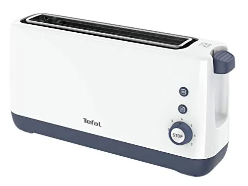 Tefal Toaster 1 Steckplatz 850W Weiß - Toaster mit 850W Leistung, ideal für schnelles und gleichmäßiges Toasten, perfekt für kleine Küchen.