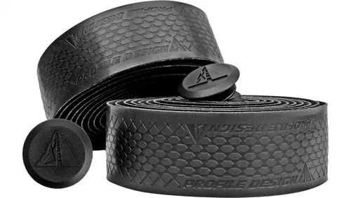 Profile Design Grip-It Lenkerband Schwarz 200 cm - Das Profile Design Grip-It Lenkerband in Schwarz bietet Radfahrern optimalen Halt und Komfort. Hergestellt aus langlebigem PU-Material, sorgt es für einfache Montage und exzellente Dämpfung. Ideal für verschiedene Lenkergrößen.