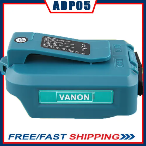 USB Ladeadapter für Makita ADP05 Li-Ion 14.4V-18V Akku BL1430,LXT,BL1830,BL1850B