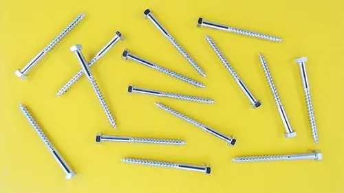 15X M5x60 Sechskant Holzschrauben DIN 571 galv. verzinkt Schlüsselschrauben