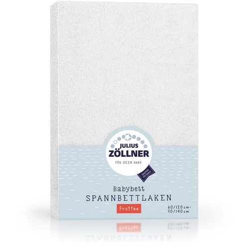Spannbettlaken ZÖLLNER FROTTEE LB 70x140 cm weiß Spannbetttuch Bettlaken