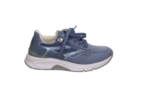 Gabor Damen Low-Top Sneaker – Modische Sandalen mit Komfort-Mehrweite - Modische Low-Top Sneaker aus Lackleder für Damen. Mit flacher, leichter Laufsohle und bequemer Einlegesohle ideal für den Alltag. Perfekt für sportliche Freizeitlooks.