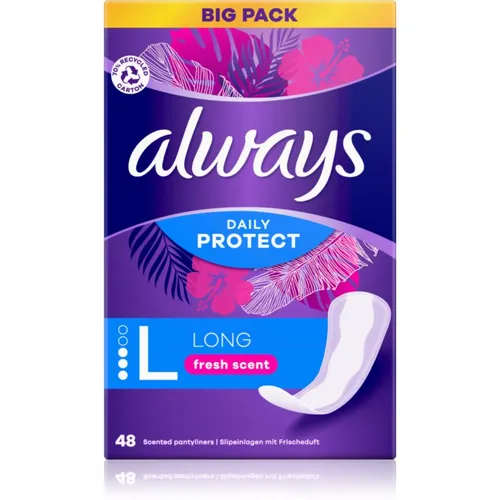 Always Daily Protect Slipeinlagen Damen, Long (48 Binden) von Always