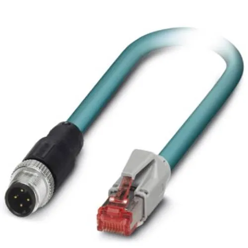 Phoenix Contact 1407360 M12/RJ45 Netzwerkkabel - Hochwertiges 1m Patchkabel CAT 5e, geschirmt, ideal für stabile Netzwerkanbindungen in anspruchsvollen Umgebungen.