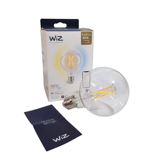 WiZ Smart LED Filament G95 Globe 6,7W = 60W E27 806lm 2700K-6500K dimmbar WiFi