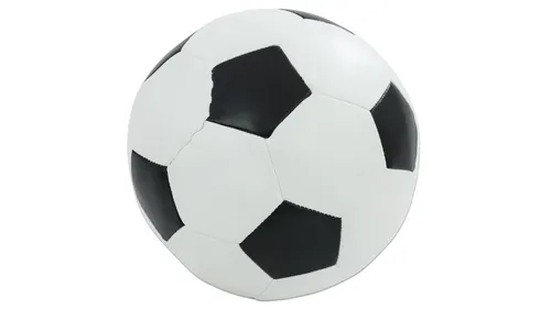 alldoro Softball „Fußball-Optik“, U3, Farbe: schwarz-weiß, Durchmesser: 10 cm