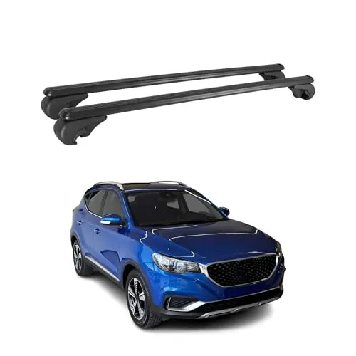 OMAC Dachträger für MG ZS 2018-2025 - Dachgepäckträger aus leichtem, wasserbeständigem Aluminium mit aerodynamischem Design. Ideal für Fahrräder, Skis und Kajaks, einfach abnehmbar und sicher mit Diebstahlschutz.