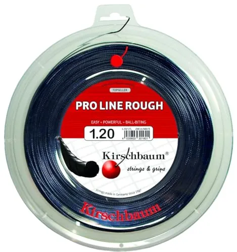 PRO LINE ROUGH schwarz 200m (1,20mm) - Einzelschnüre aus Co-Polyester für hohe Leistung und Reaktionsfähigkeit, ideal für zusätzlichen Spin beim Spiel.
