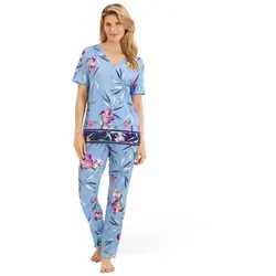 Rösch Pyjama 1253160 blau|bunt 40