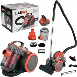 Lund Zyklon-Staubsauger 700W Rot / 3 Bürsten - Rot