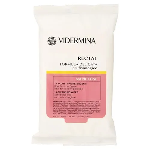 Vidermina Rectal - 15 cleansing wipes