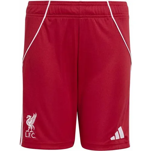 ADIDAS Kinder Teamhose FC Liverpool 25/26 - Stylische Heimshorts für junge Fans des FC Liverpool, gefertigt aus feuchtigkeitsregulierendem AEROREADY-Material für optimalen Komfort während des Spiels und beim Jubeln.