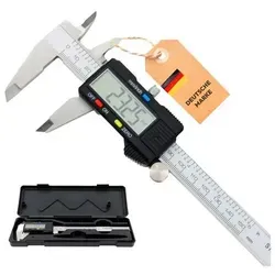 Dönges Digitaler Messschieber 200 mm - Digitale Messschieber für Innen-, Außen- & Tiefenmessung, präzise Ablesung in mm/Inch auf großem LCD-Display - ideal für Profis und Heimwerker!